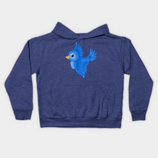 blue bird Kids Hoodie